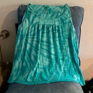 LUCKY BRAND TYE DYE TANK MINI TUNIC  XL